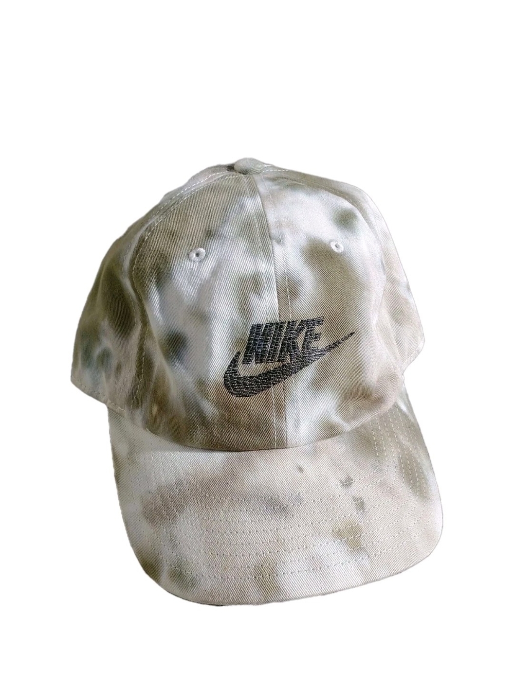 Nike Olive and Cream Tie-Dye Baseball Cap